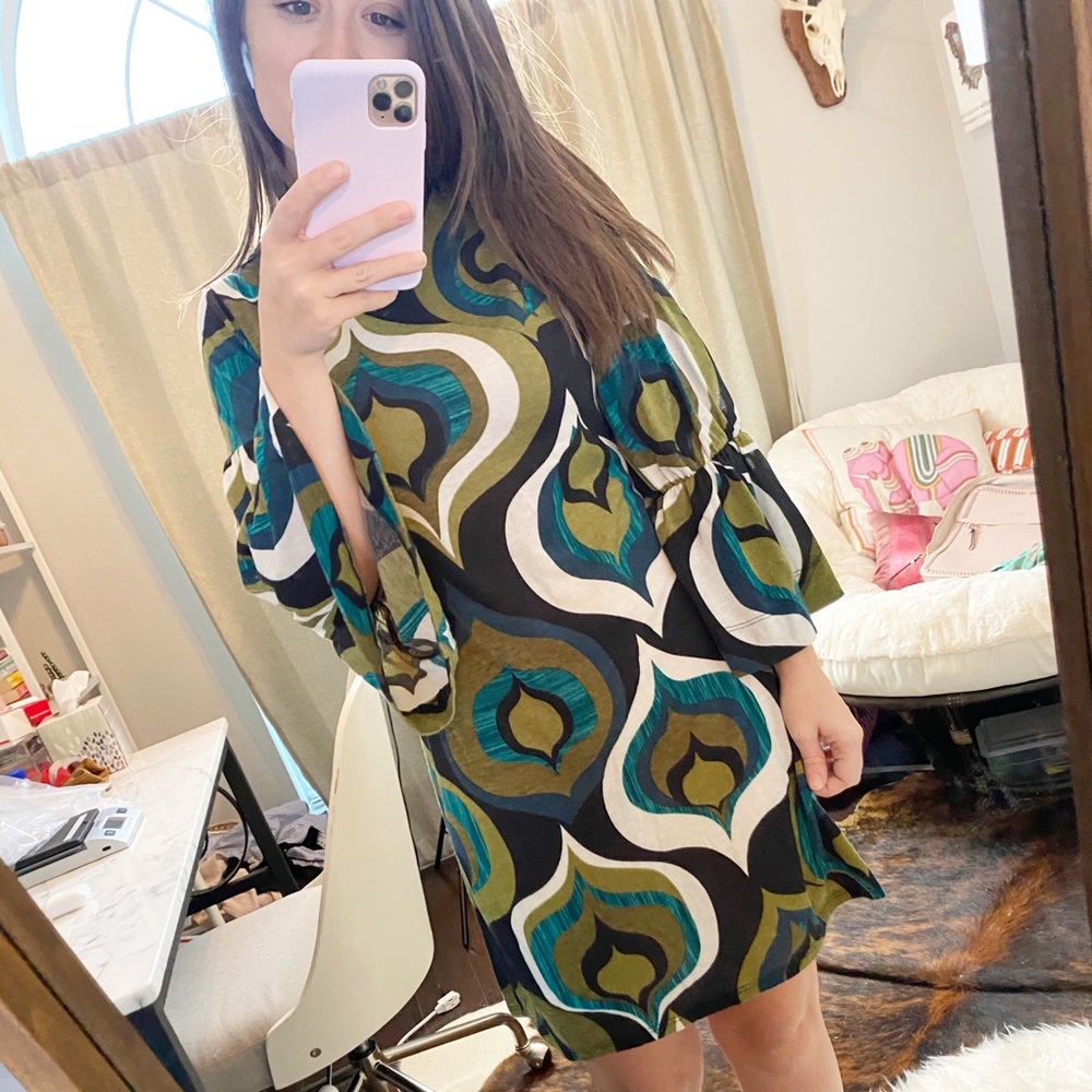 Curtsey 70s Disco Theme Dress Small